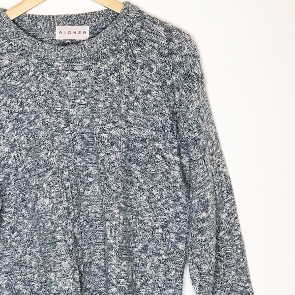 Vintage | Aigner Blue/Green Oversized Sweater L - Picture 2 of 7